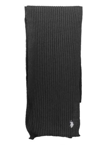 US POLO ASSN. BLACK MEN'S SCARF