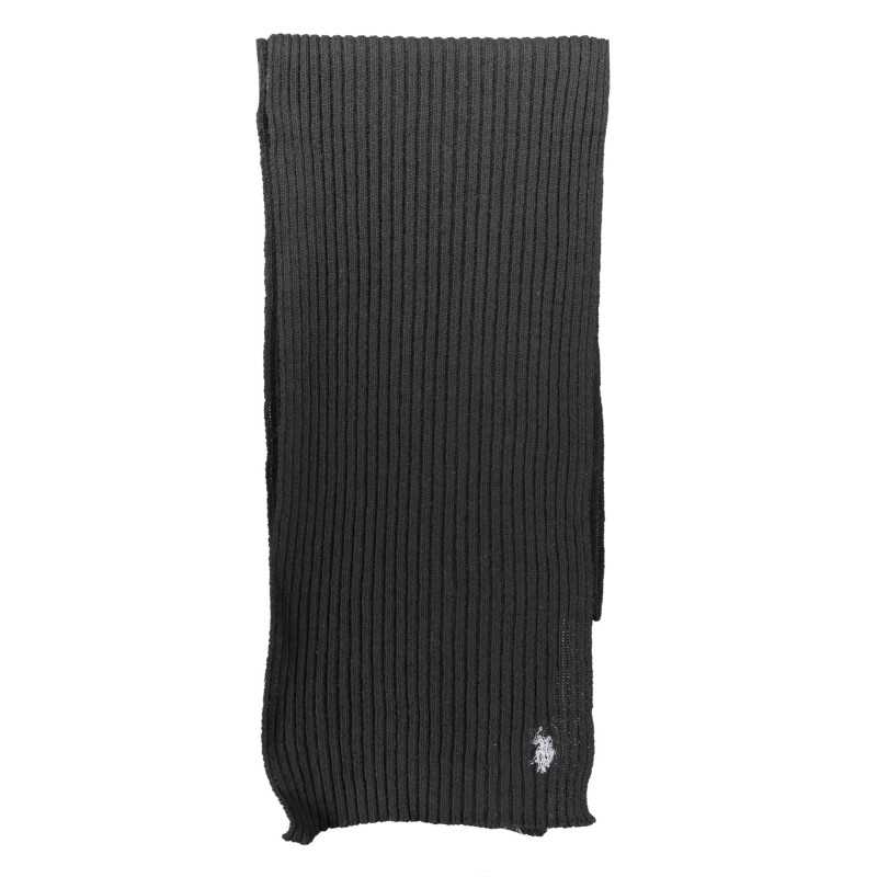 US POLO ASSN. BLACK MEN'S SCARF