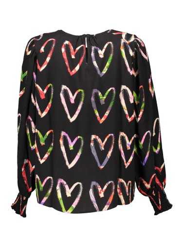 DESIGUAL T-SHIRT MANICHE LUNGHE DONNA NERO