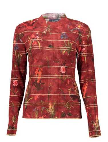 DESIGUAL MAGLIA DONNA ROSSO