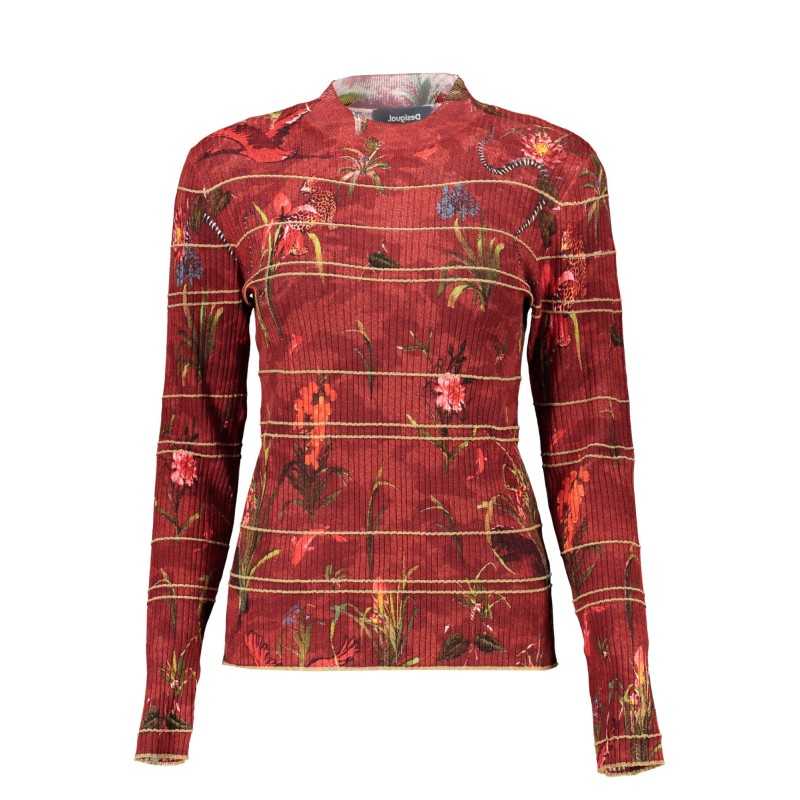 DESIGUAL MAGLIA DONNA ROSSO