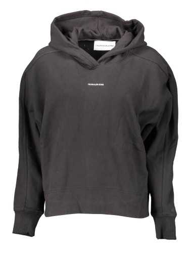 CALVIN KLEIN SWEATSHIRT WITHOUT ZIP WOMAN BLACK