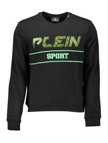 PLEIN SPORT SWEATSHIRT WITHOUT ZIP MAN BLACK