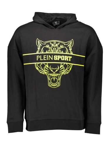 PLEIN SPORT SWEATSHIRT WITHOUT ZIP MAN BLACK