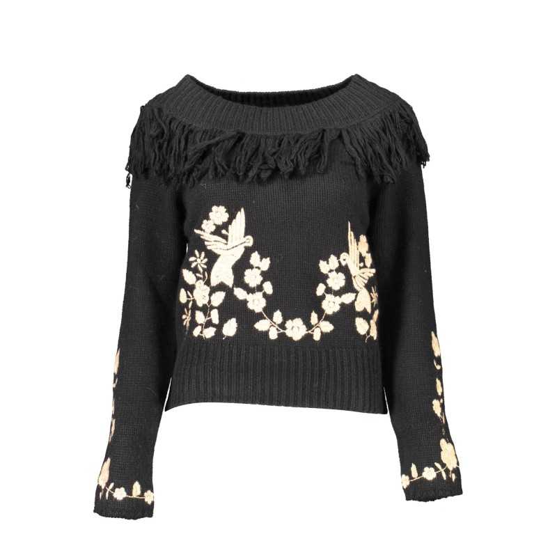 BLUGIRL BLACK WOMAN SWEATER