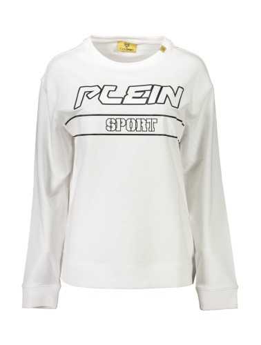 PLEIN SPORT SWEATSHIRT WITHOUT ZIP WOMAN WHITE