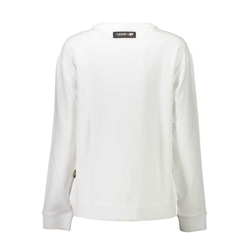 PLEIN SPORT SWEATSHIRT WITHOUT ZIP WOMAN WHITE