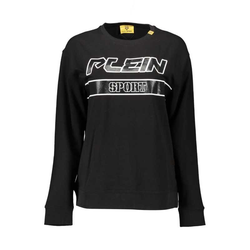 PLEIN SPORT FELPA SENZA ZIP DONNA NERO