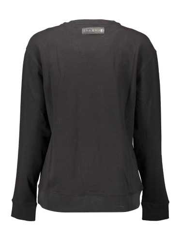 PLEIN SPORT SWEATSHIRT WITHOUT ZIP WOMAN BLACK