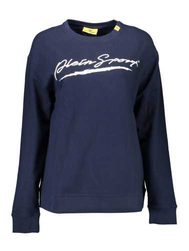 PLEIN SPORT SWEATSHIRT WITHOUT ZIP WOMAN BLUE