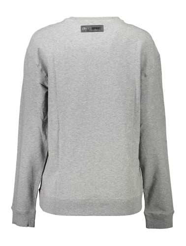 PLEIN SPORT SWEATSHIRT WITHOUT ZIP WOMAN GRAY