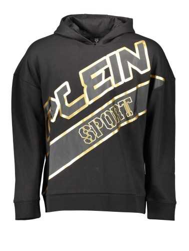 PLEIN SPORT SWEATSHIRT WITHOUT ZIP MAN BLACK