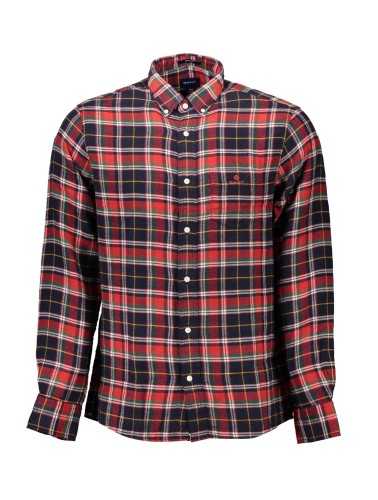 GANT MEN'S RED LONG SLEEVE SHIRT