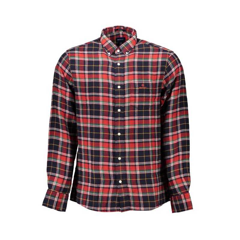 GANT MEN'S RED LONG SLEEVE SHIRT