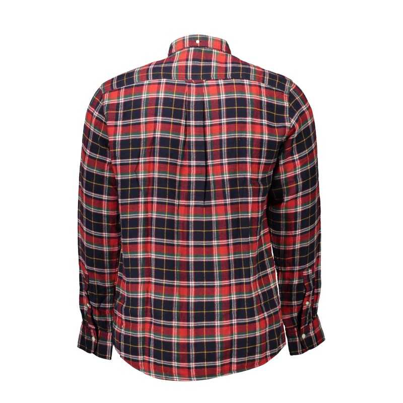 GANT MEN'S RED LONG SLEEVE SHIRT