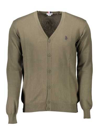 US POLO CARDIGAN MAN GREEN