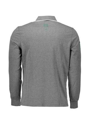 US POLO SHIRT LONG SLEEVE MEN'S GRAY