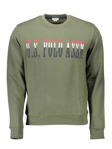 US POLO SWEATSHIRT WITHOUT ZIP MAN GREEN