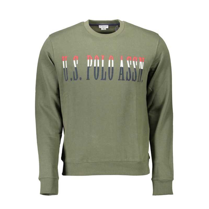 US POLO SWEATSHIRT WITHOUT ZIP MAN GREEN