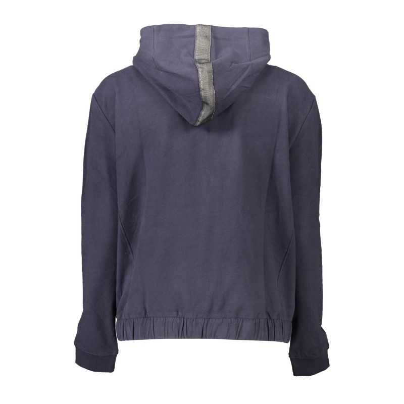 US POLO SWEATSHIRT WITH ZIP WOMAN BLUE