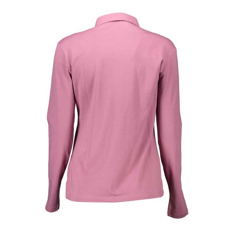 U.S. POLO POLO MANICHE LUNGHE DONNA ROSA