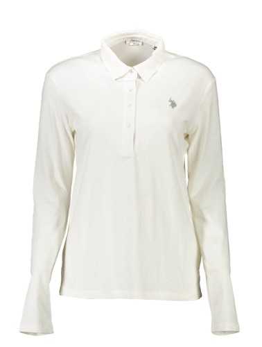 US POLO LONG SLEEVE POLO WOMAN WHITE