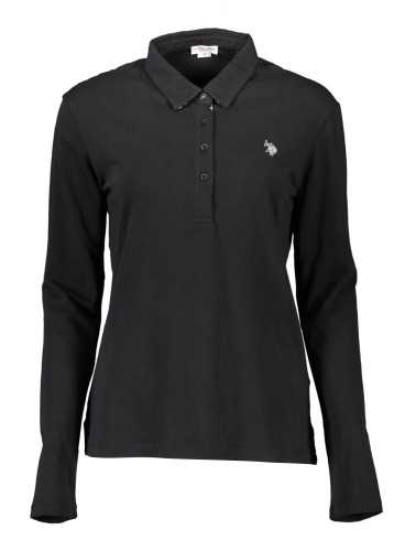 US POLO LONG SLEEVE POLO WOMAN BLACK