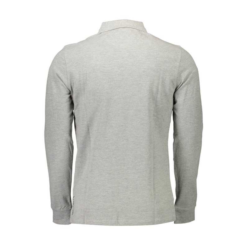 US POLO SHIRT LONG SLEEVE MEN'S GRAY