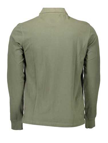 US POLO SHIRT LONG SLEEVE MEN'S GREEN