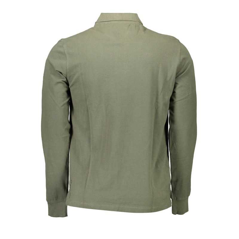 US POLO SHIRT LONG SLEEVE MEN'S GREEN