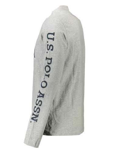 US POLO GRAY MEN'S LONG SLEEVE T-SHIRT