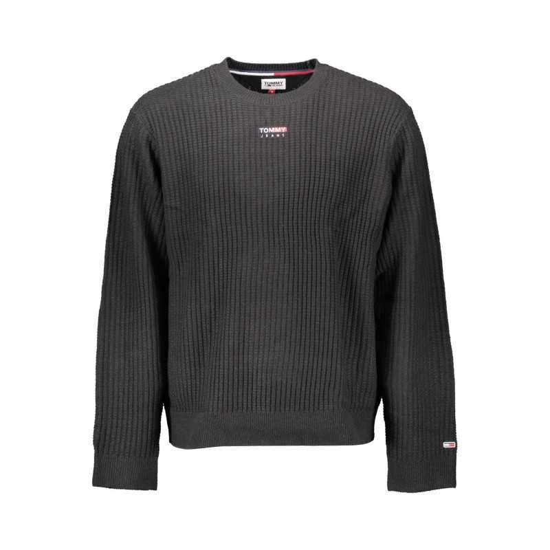 TOMMY HILFIGER MEN'S BLACK SWEATER