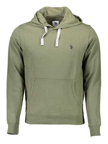 US POLO SWEATSHIRT WITHOUT ZIP MAN GREEN