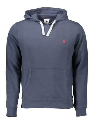 US POLO MEN'S BLUE SWEATSHIRT WITH ZIP