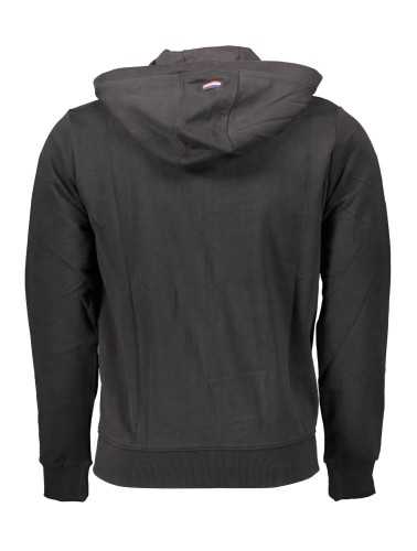 US POLO SWEATSHIRT WITH ZIP MAN BLACK