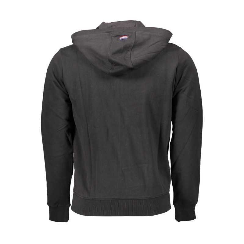 US POLO SWEATSHIRT WITH ZIP MAN BLACK