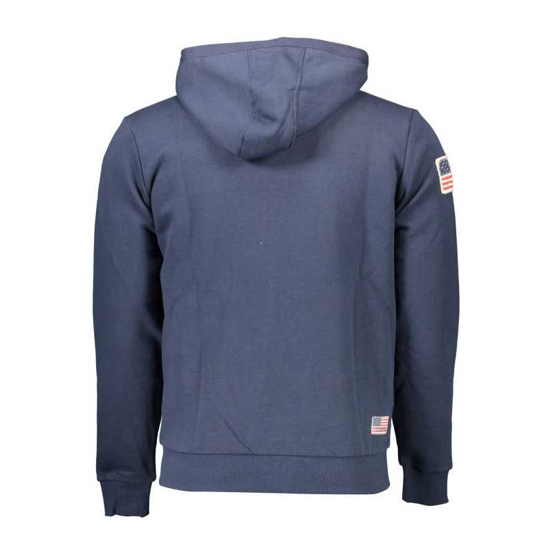 US POLO MEN'S BLUE SWEATSHIRT WITH ZIP