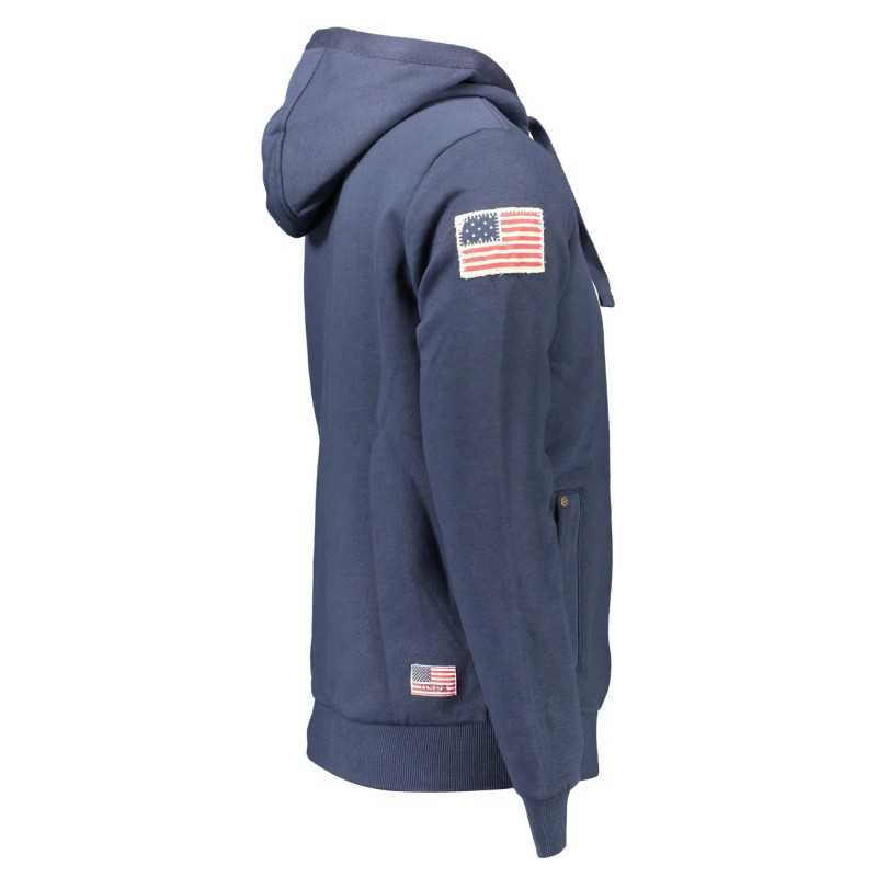 U.S. POLO FELPA CON ZIP UOMO BLU