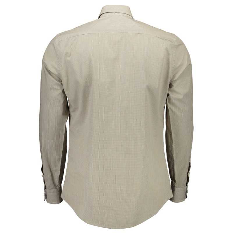 HARMONT & BLAINE MEN'S BEIGE LONG SLEEVE SHIRT