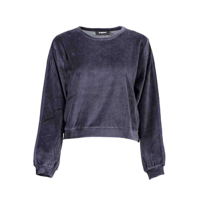 DESIGUAL WOMEN'S BLUE SWEATER