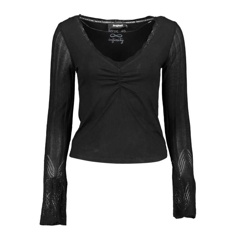 DESIGUAL MAGLIA DONNA NERO