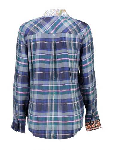 DESIGUAL LONG SLEEVE SHIRT BLUE WOMAN