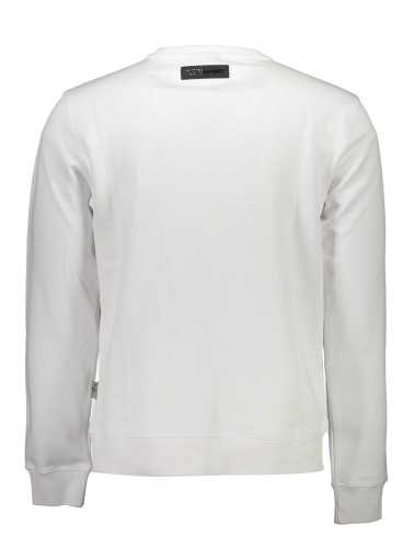 PLEIN SPORT SWEATSHIRT WITHOUT ZIP MAN WHITE