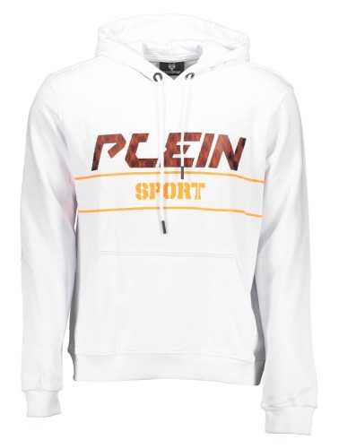 PLEIN SPORT SWEATSHIRT WITHOUT ZIP MAN WHITE