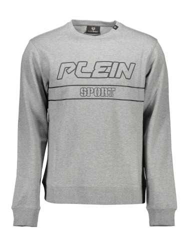 PLEIN SPORT SWEATSHIRT WITHOUT ZIP MAN GRAY