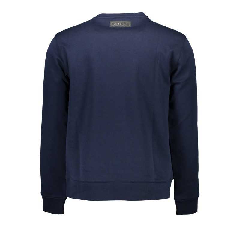 PLEIN SPORT SWEATSHIRT WITHOUT ZIP MAN BLUE