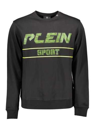 PLEIN SPORT SWEATSHIRT WITHOUT ZIP MAN BLACK