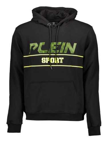 PLEIN SPORT SWEATSHIRT WITHOUT ZIP MAN BLACK