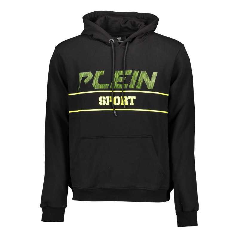 PLEIN SPORT SWEATSHIRT WITHOUT ZIP MAN BLACK