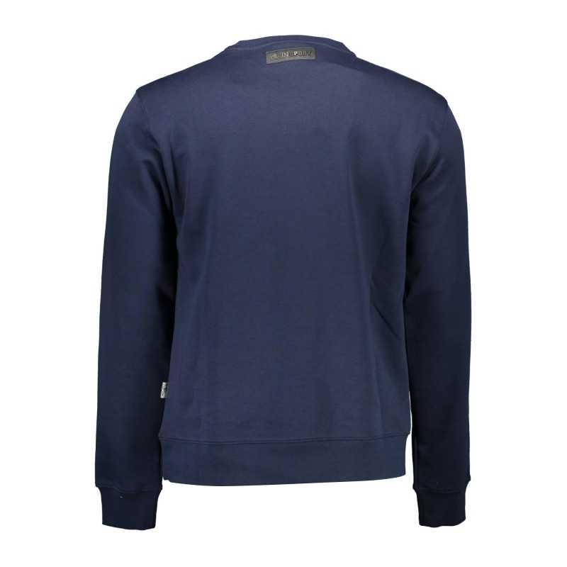 PLEIN SPORT SWEATSHIRT WITHOUT ZIP MAN BLUE